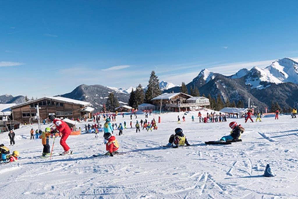 L'Enchalpe, Grand Et Lumineux Studio Avec Coin Montagne 5 Personnes, 60M Des Pistes, Piscine Couverte, Wifi, Grand Balcon Expo Est, Draps Non Compris Saint-Jean-dʼAulps 외부 사진